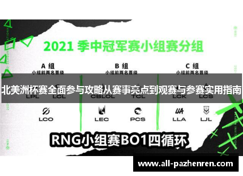 北美洲杯赛全面参与攻略从赛事亮点到观赛与参赛实用指南
